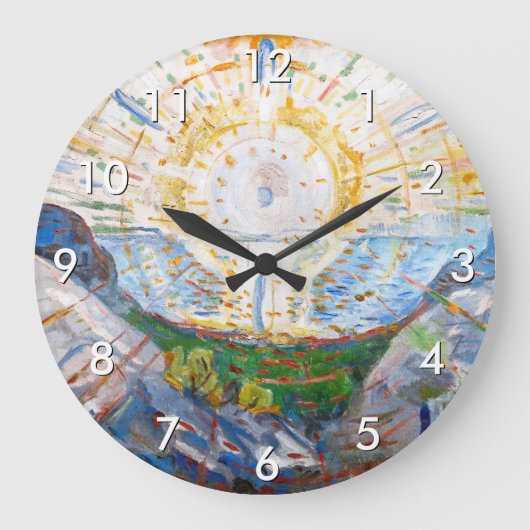 Grande Horloge Ronde Edvard Munch - Le Soleil 1912 (Recto)