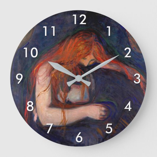 Grande Horloge Ronde Edvard Munch - Vampire / Amour et douleur (Recto)