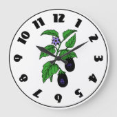 Grande Horloge Ronde Eggplant Clock (Recto)