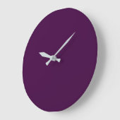 Grande Horloge Ronde Eggplant Purple Solid (Angle)