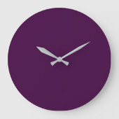 Grande Horloge Ronde Eggplant Purple Solid (Recto)