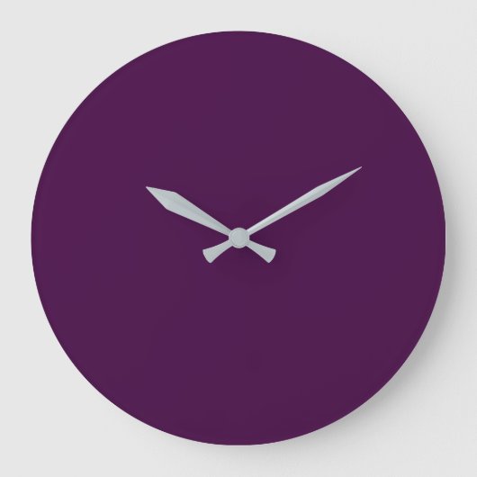 Grande Horloge Ronde Eggplant Purple Solid (Recto)