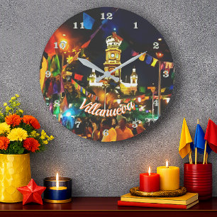 Grande Horloge Ronde Église de Guadalupe Dia de Los Muertos 190130