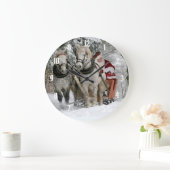 Grande Horloge Ronde Église Santa Claus (Maison)