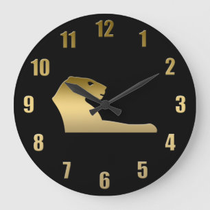 Grande Horloge Ronde Egyptian lion