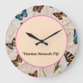 Grande Horloge Ronde "Élégance Serene Butterfly" (Recto)