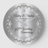 Grande Horloge Ronde Elegant Heart Diamonds (Recto)