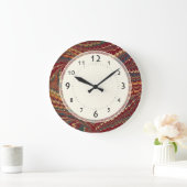 Grande Horloge Ronde Elégant marbre antique Vintage Edwardian Gentleman (Maison)