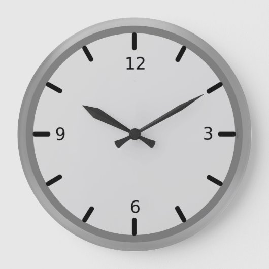 Grande Horloge Ronde Elegant Silver Shades (Recto)