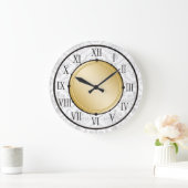 Grande Horloge Ronde Elegant Wall Clock (Maison)