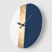 Grande Horloge Ronde elegent gold, navy blue (Angle)