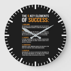 Grande Horloge Ronde Éléments De Succès, Gymnase, Hustle, Succès, Inspi