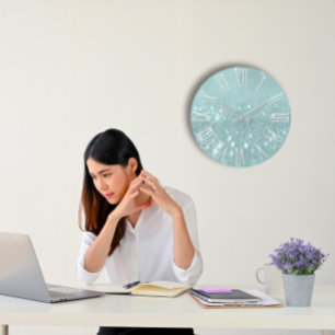 Grande Horloge Ronde Élever votre espace avec la Parties scintillant Tu