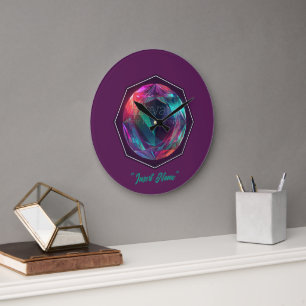 Grande Horloge Ronde Élever votre étincelle intérieure