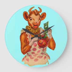Grande Horloge Ronde Elsie la vache, gestionnaire de fonds