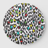 Grande Horloge Ronde Empreinte de léopard, Spots de léopard, léopard co (Recto)