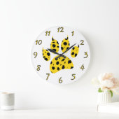 Grande Horloge Ronde Empreinte de patte Cheetah (Maison)