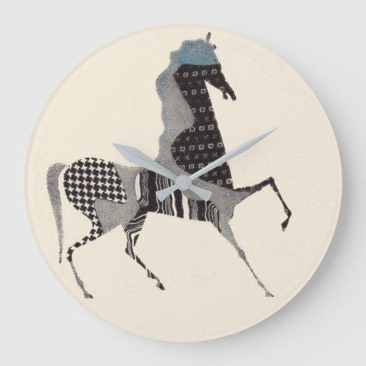 Grande Horloge Ronde empreinte patchwork (Recto)