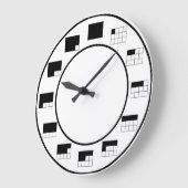 Grande Horloge Ronde En une fraction du temps : par douze (Angle)