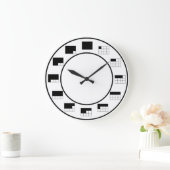 Grande Horloge Ronde En une fraction du temps : par douze (Maison)