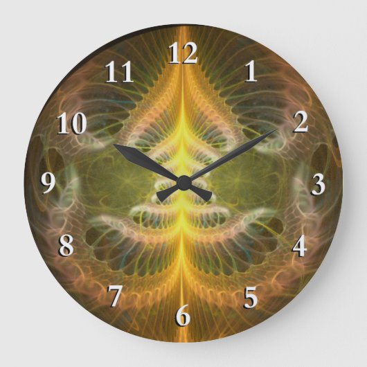 Grande Horloge Ronde Enameled Brass Tray (Recto)