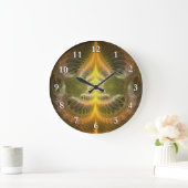Grande Horloge Ronde Enameled Brass Tray (Maison)