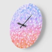 Grande Horloge Ronde Encerclé dans le bonheur (Angle)