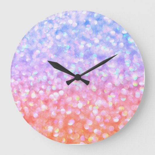 Grande Horloge Ronde Encerclé dans le bonheur (Recto)