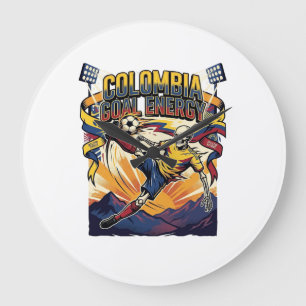 Grande Horloge Ronde Énergie de but Colombie Skeleton Striker Nations C