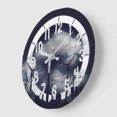 Grande Horloge Ronde Énergie solaire éolienne (Angle)