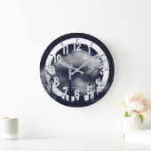 Grande Horloge Ronde Énergie solaire éolienne (Maison)