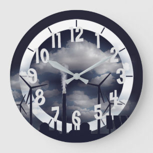 Grande Horloge Ronde Énergie solaire éolienne