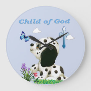 Grande Horloge Ronde Enfant de Dieu chrétien 