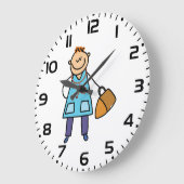Grande Horloge Ronde Enfant médecin (Angle)