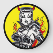 Grande Horloge Ronde Enfer sur les talons (Recto)