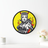 Grande Horloge Ronde Enfer sur les talons (Maison)