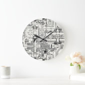 Grande Horloge Ronde Engins de ver : Machines Techniques Simples. (Maison)