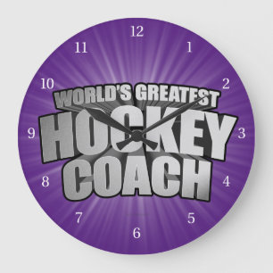 Grande Horloge Ronde Entraîneur de hockey le plus grand du monde