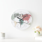 Grande Horloge Ronde Envie de voyager (Maison)
