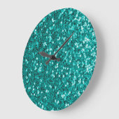 Grande Horloge Ronde Épercées turquoise : Bright Close Up Foundation (Angle)