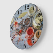 Grande Horloge Ronde Épices (Angle)