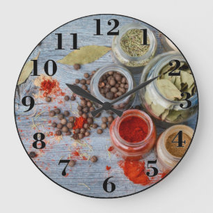 Grande Horloge Ronde Épices