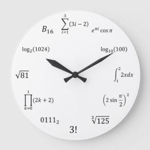 Grande Horloge Ronde Équations et notations de maths