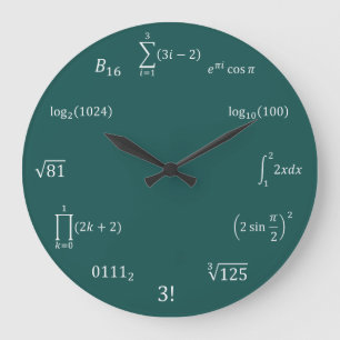 Grande Horloge Ronde Équations et notations de maths