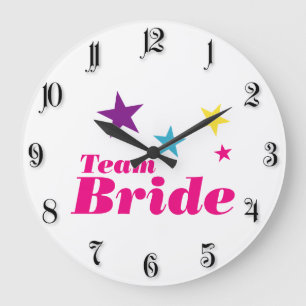 Grande Horloge Ronde Équipe de mariée