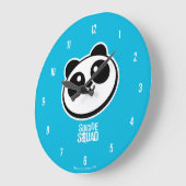 Grande Horloge Ronde Équipe de suicide | Logo Panda Purveyors (Angle)