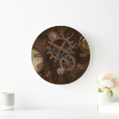 Grande Horloge Ronde Équipements en Steampunk, Globe, Compass (Maison)