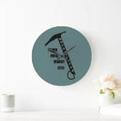 Grande Horloge Ronde Escalade rocheuse motivationnelle escalade dire (Maison)