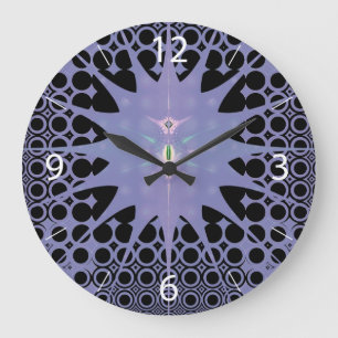 Grande Horloge Ronde Espace Violet