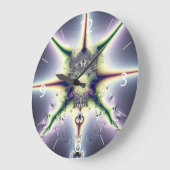 Grande Horloge Ronde Espace Violet (Angle)